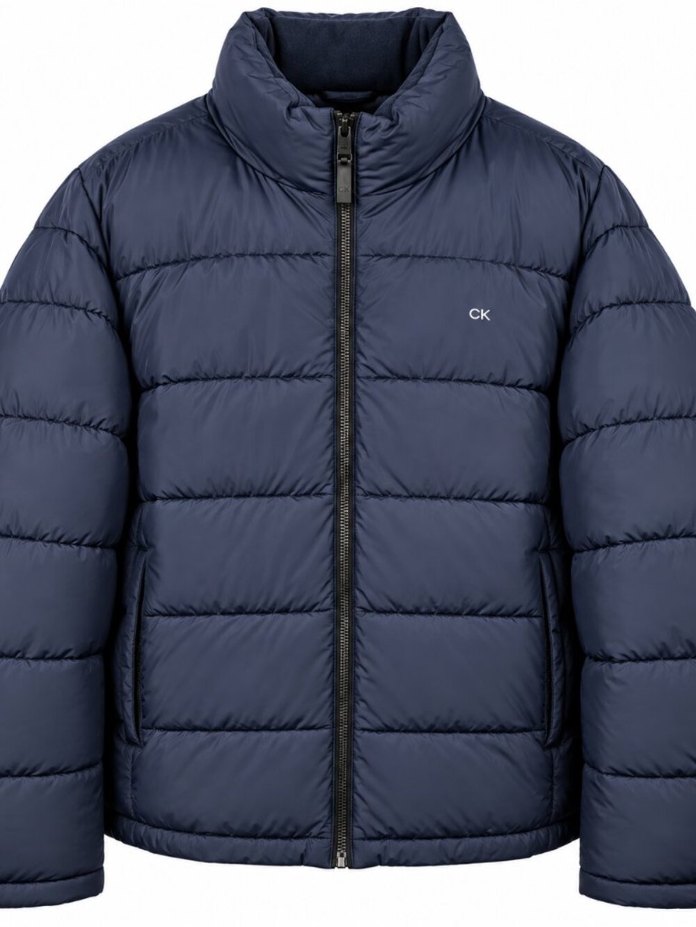 NWT Calvin Klein Warm Factor Men's Navy Puffer Winter Water Resistant Jacket